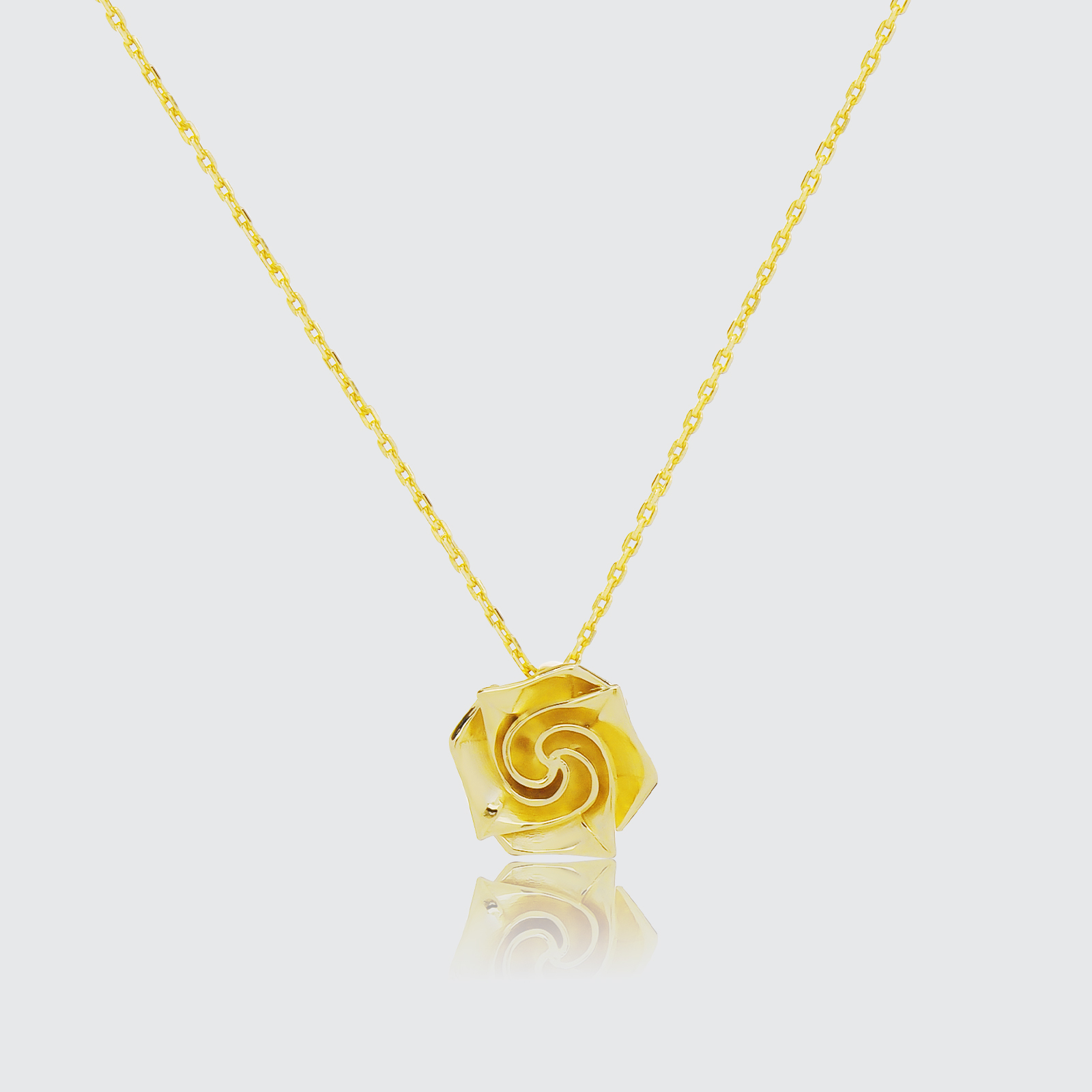 ORIGAMI LUCKY NECKLACE สร้อยคอพร้อมจี้ลายกระดาษพับ สัญลักษณ์แห่งความโชคดี และ ความสุข 13 ลาย