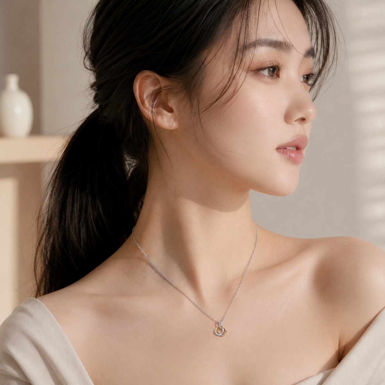 สร้อยคอพร้อมจี้ ตรีเทวา ที่สุดแห่งการบูชา "ครอบครัวมหาเทพ" แห่งความสำเร็จ ความรัก และความอุดมสมบูรณ์  *ปลุกเสกแล้ว*