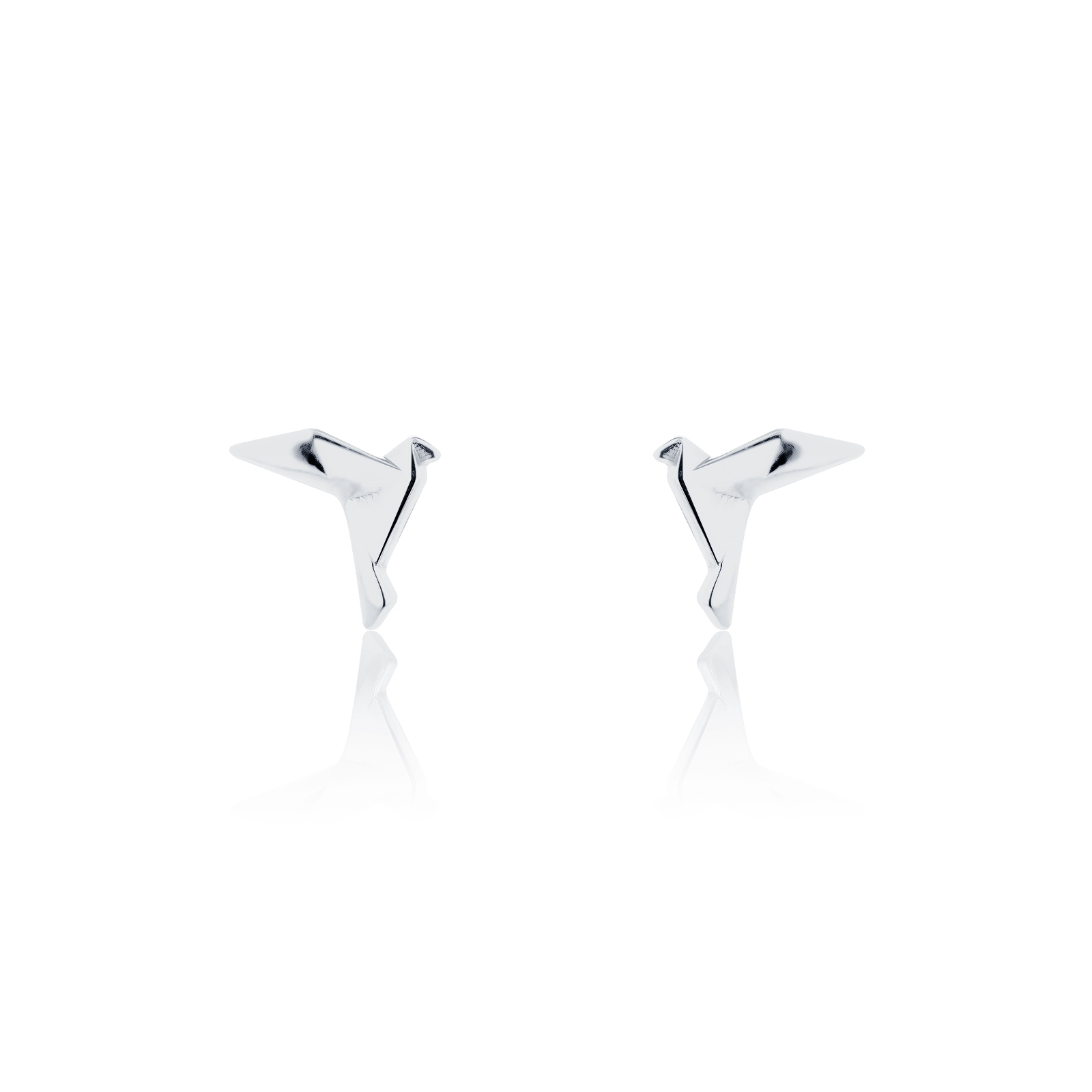 ORIGAMI LUCKY STUD EARRINGS ต่างหูลายกระดาษพับ สัญลักษณ์แห่งความโชคดี และ ความสุข  13 ลาย