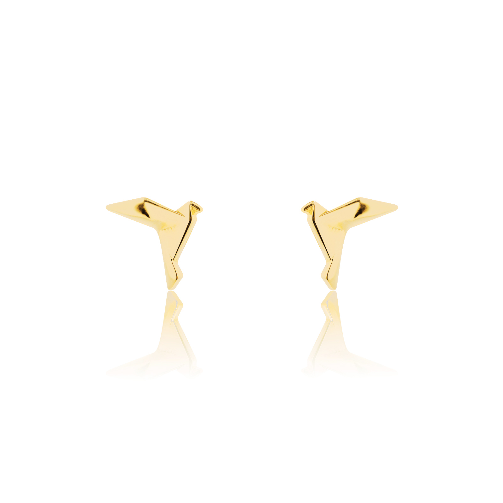 ORIGAMI LUCKY STUD EARRINGS ต่างหูลายกระดาษพับ สัญลักษณ์แห่งความโชคดี และ ความสุข  13 ลาย